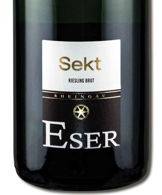 weingut brueder eser rheingau sekt riesling brut vorderetikett